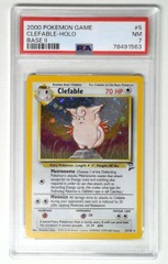 V1392: 2000: Clefable: 5/130: Base II: PSA: 7: NM: 78491563